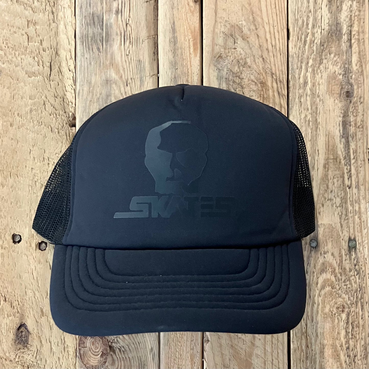 Skull Skates - Skull BlackOut Logo Trucker Hat