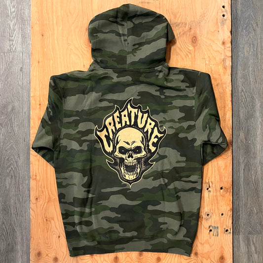 Creature - Bonehead Flame Hoodie