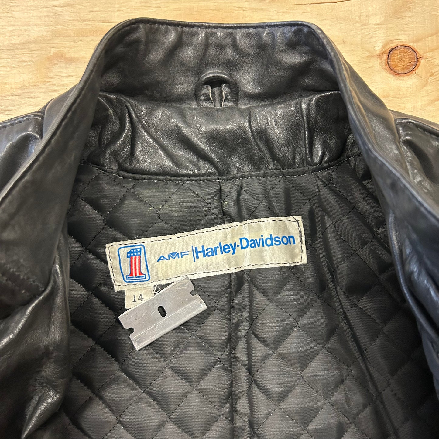 Vintage 70's Harley-Davidson Women Motorcycle Leather Jacket