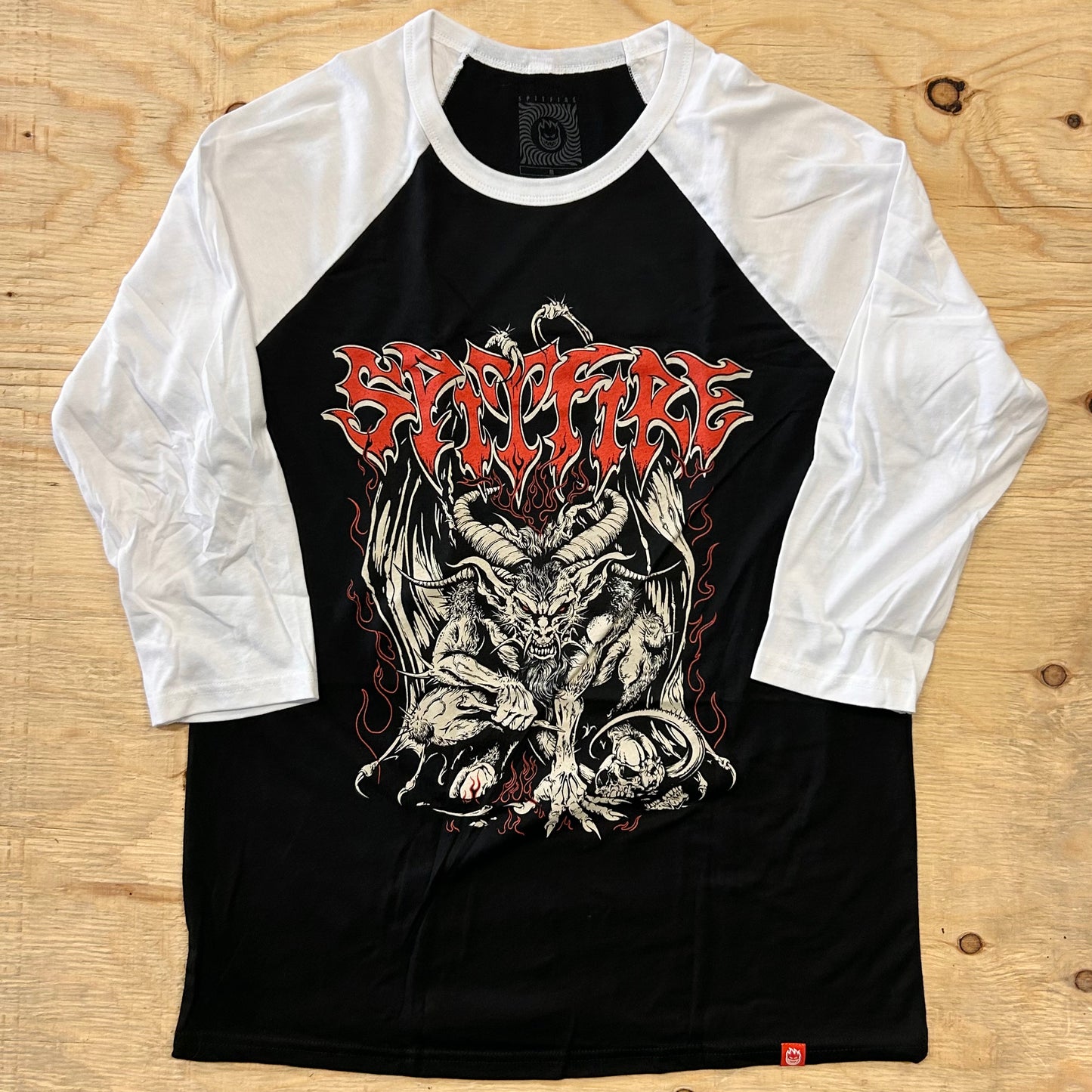 Spitfire - Demon 3/4 Sleeve Raglan Tee