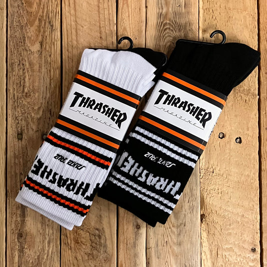 Santa Cruz - Thrasher SC Strip Crew Socks