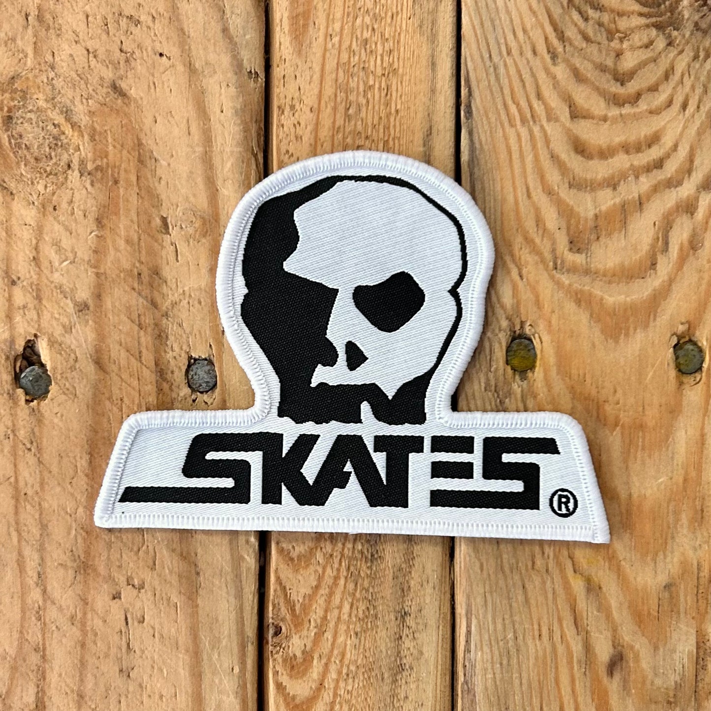 Skull Skates - Diecut Logo Patch 3.75"