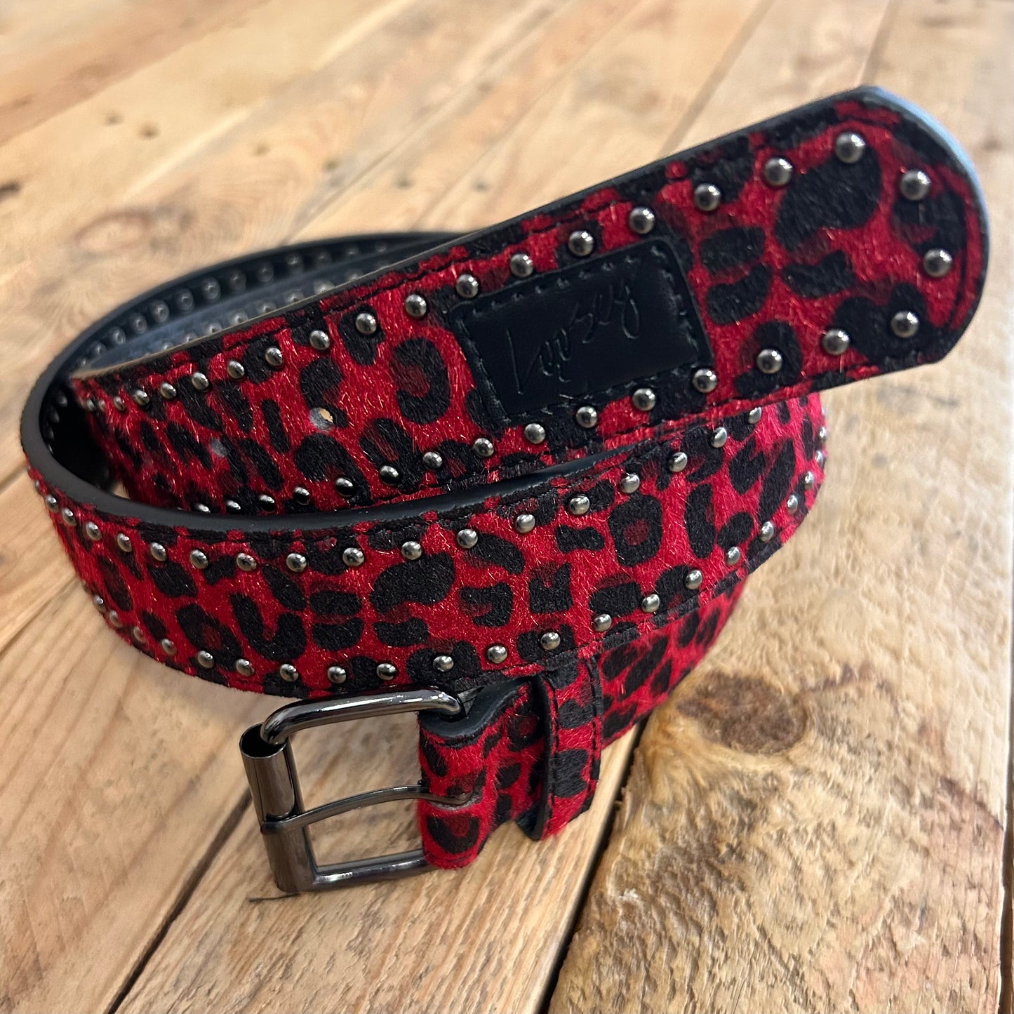 Loosey - Cheetah Rivet Belt