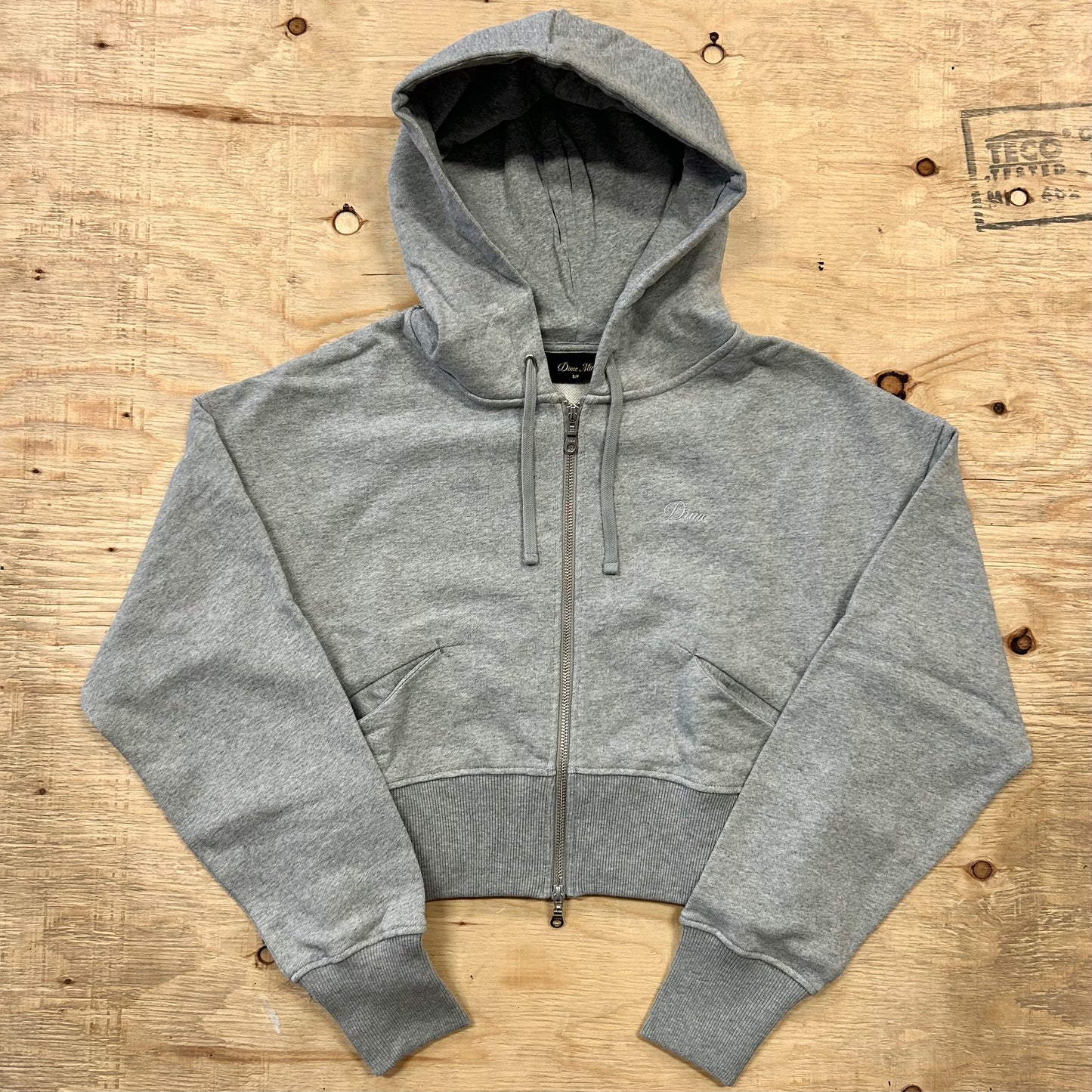 Dime - Women Cropped Zip Hoodie