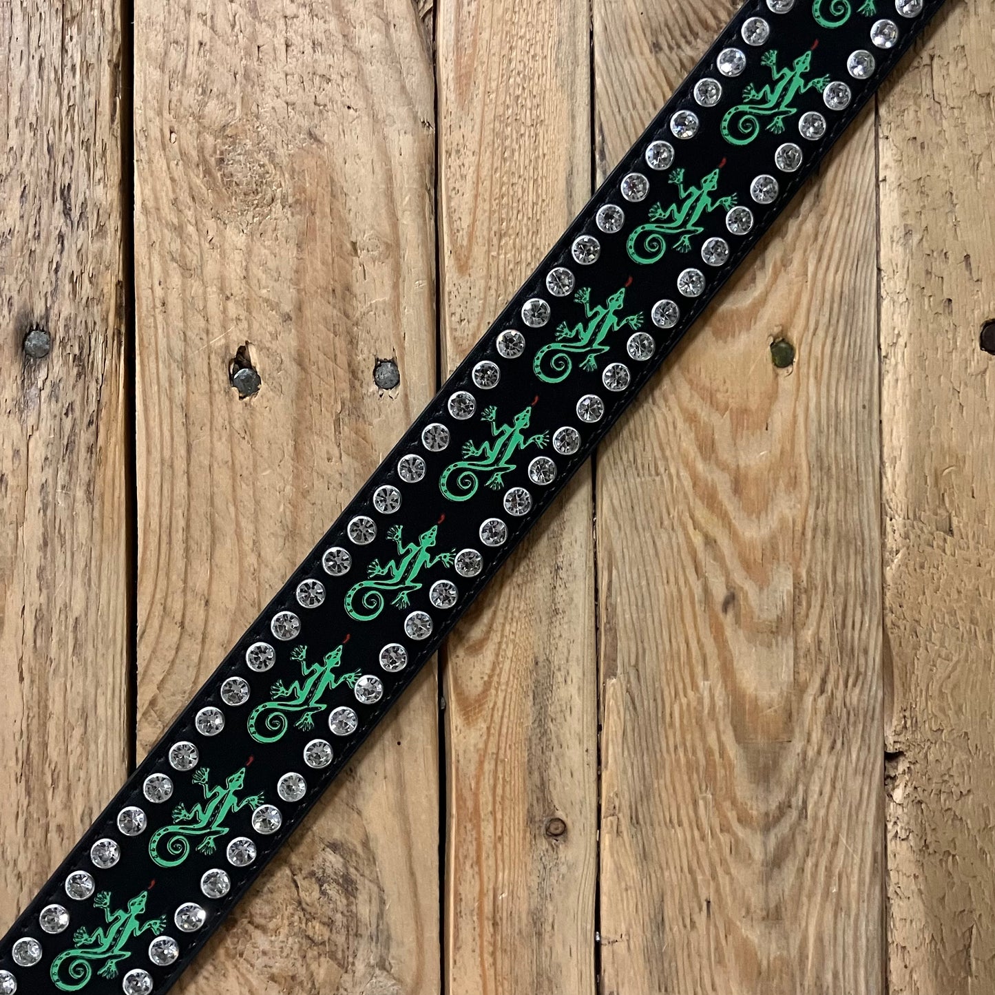 Loosey - Gecko Rhinestone Belt