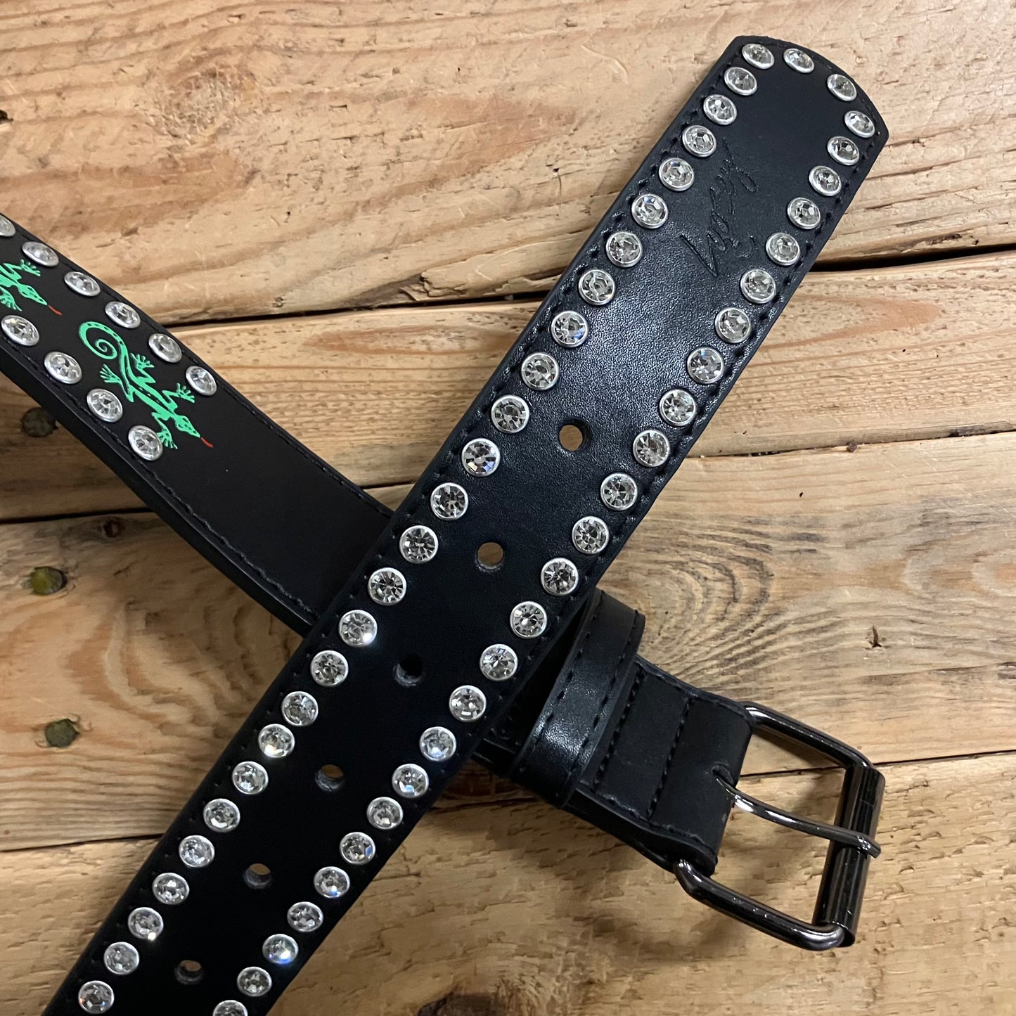 Loosey - Gecko Rhinestone Belt