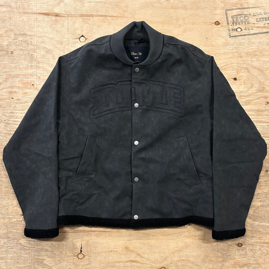 Dime - Faux Suede Varsity Jacket
