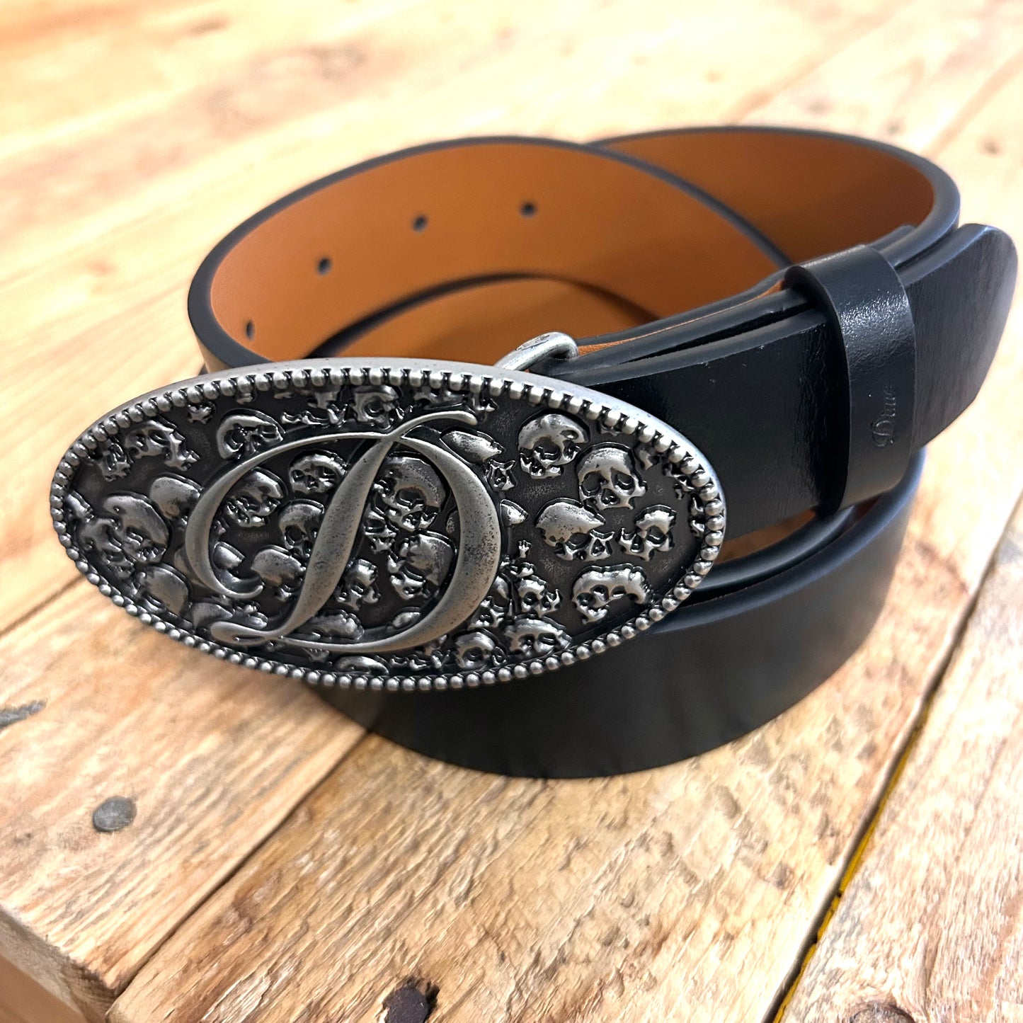 Dime - Skull Leather Belt