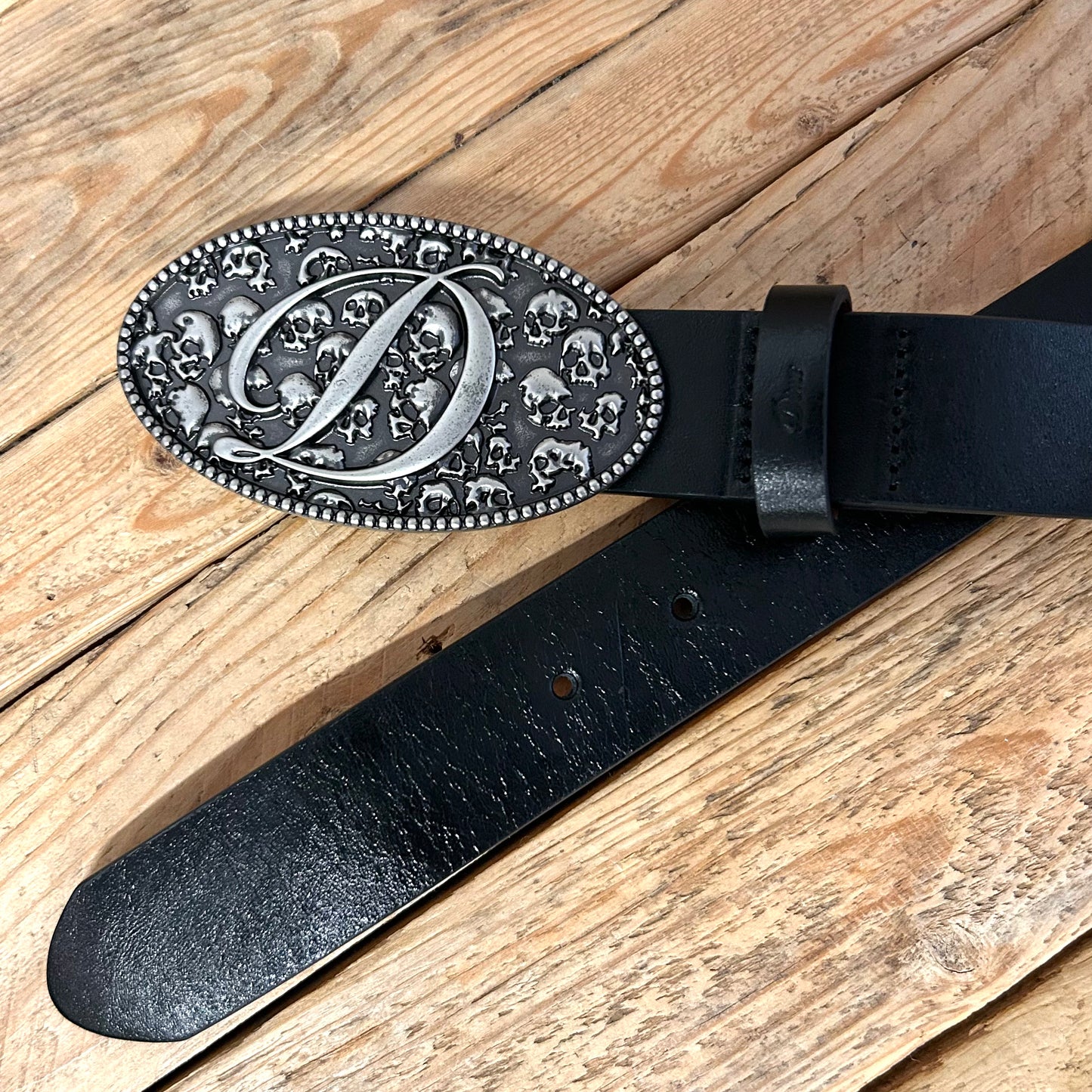 Dime - Skull Leather Belt