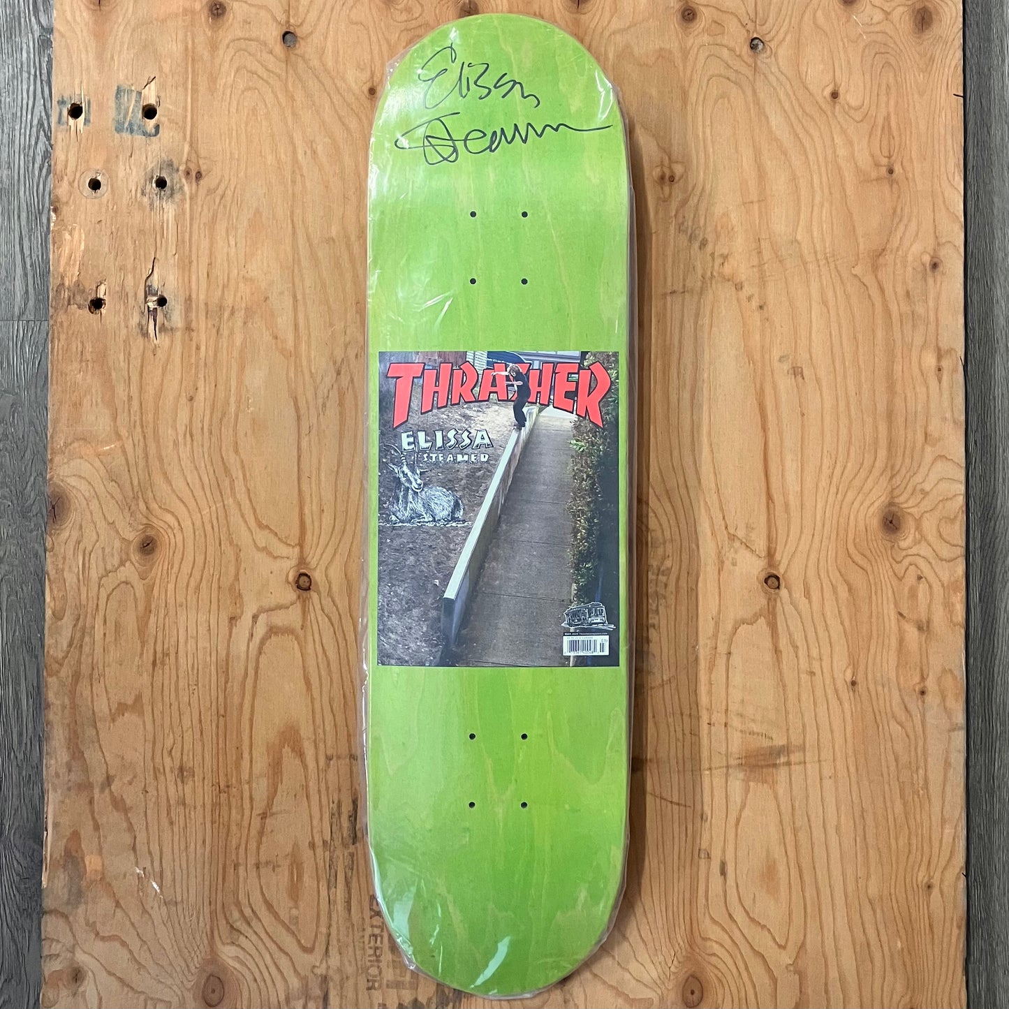 Baker - Elissa Steamer Autographed Thrasher Cover Deck 8.25"