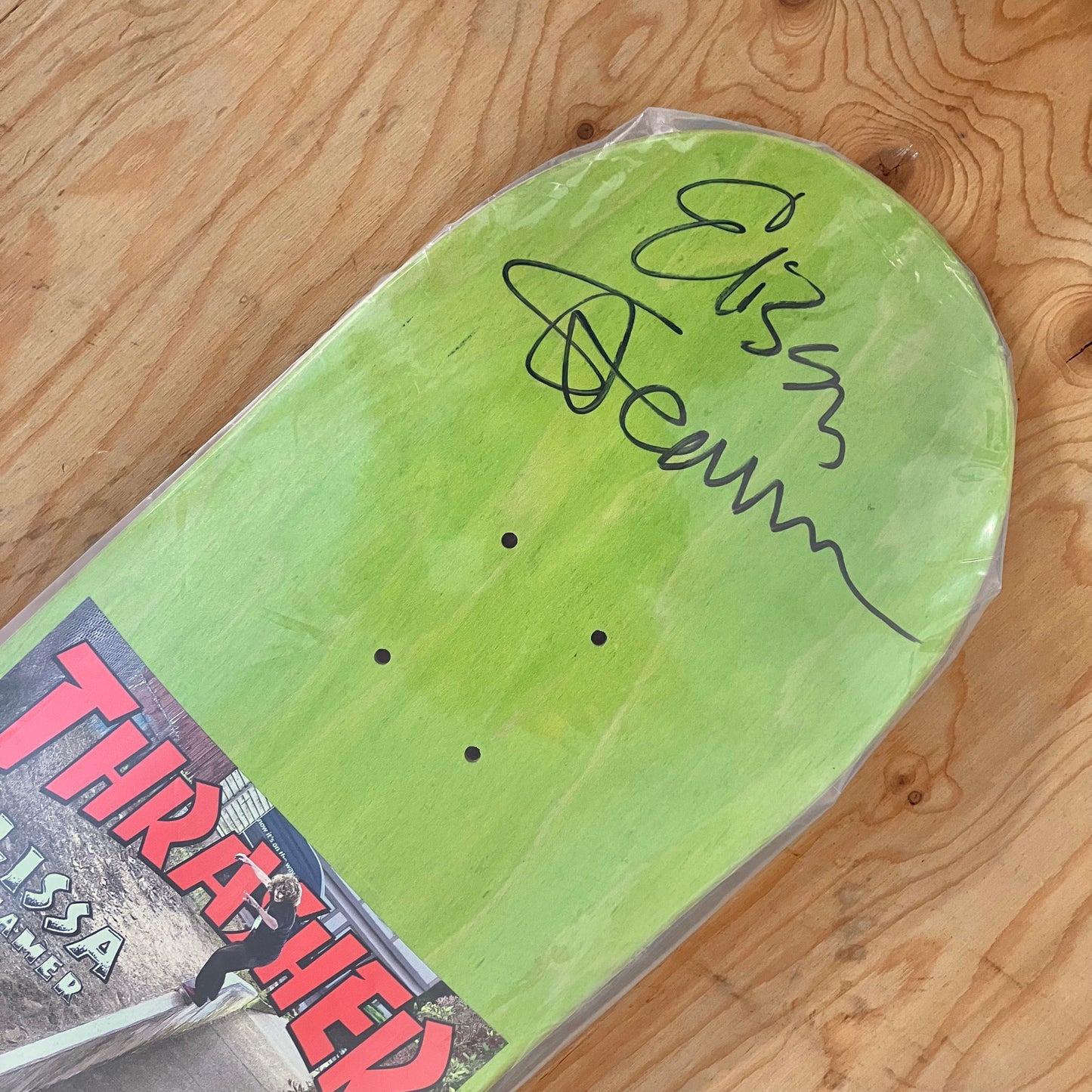 Baker - Elissa Steamer Autographed Thrasher Cover Deck 8.25"