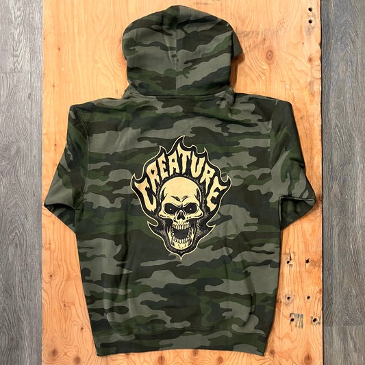 Creature - Bonehead Flame Hoodie