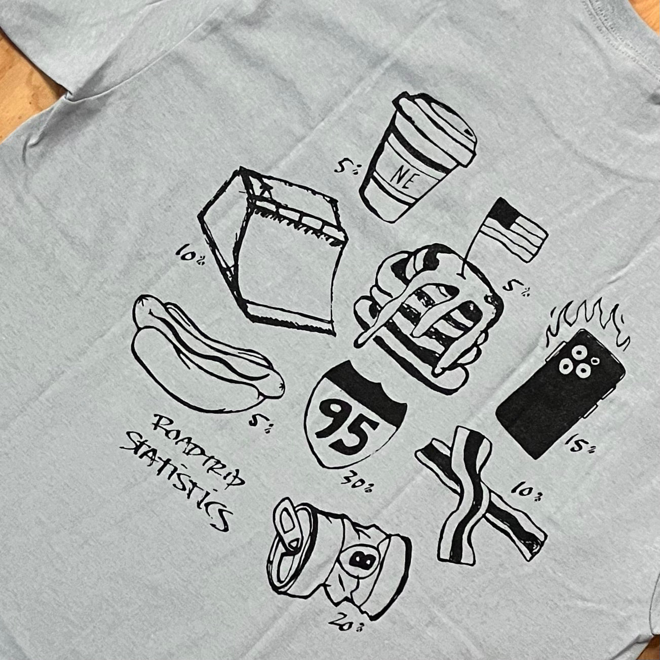 Balustrade Zine - Roadtrip Statistics Tee