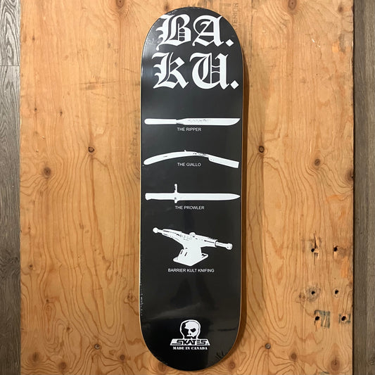 Skull Skates - BA. KU. Knifing History Deck 9"