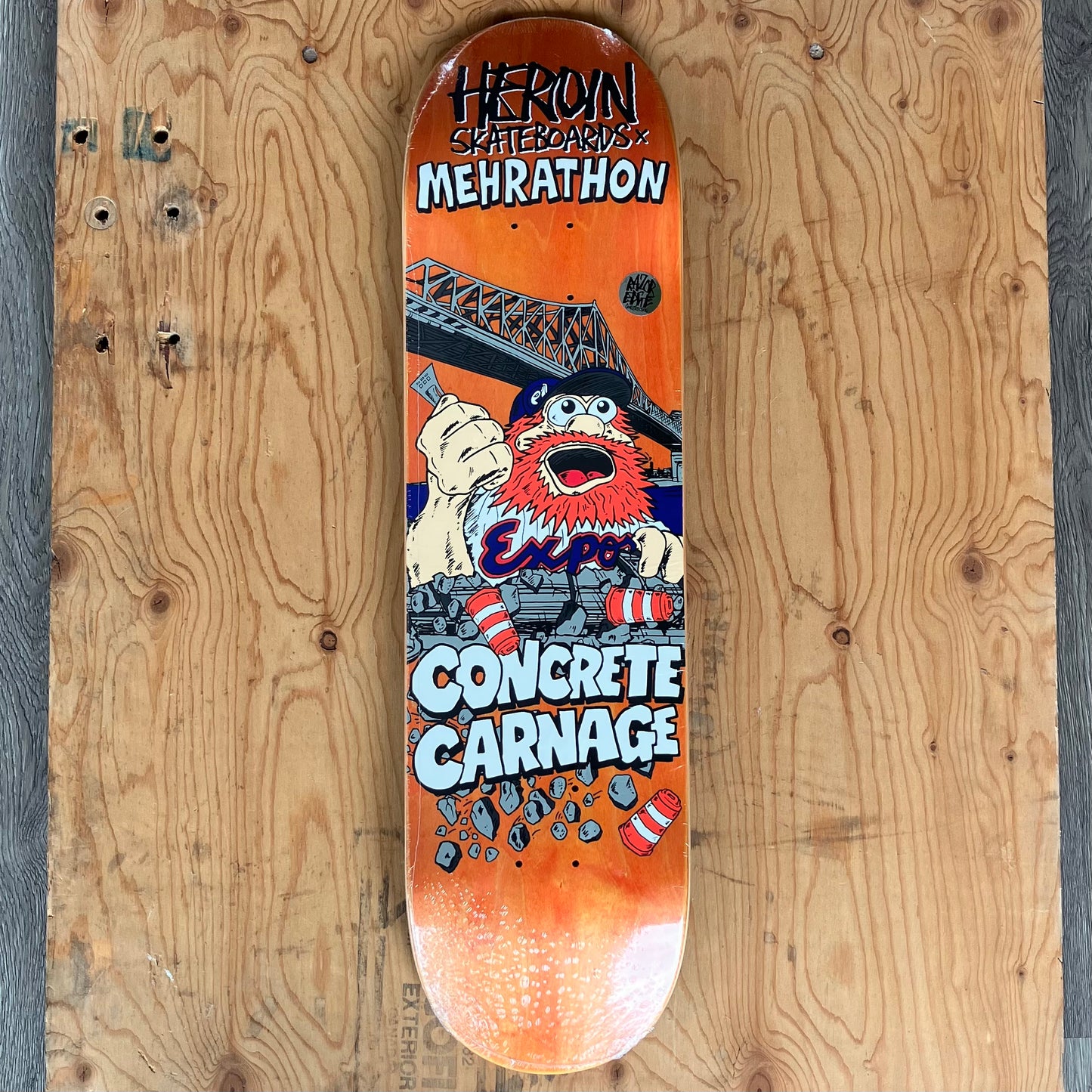 Heroin X Mehrathon - Concrete Carnage Deck 8.25"